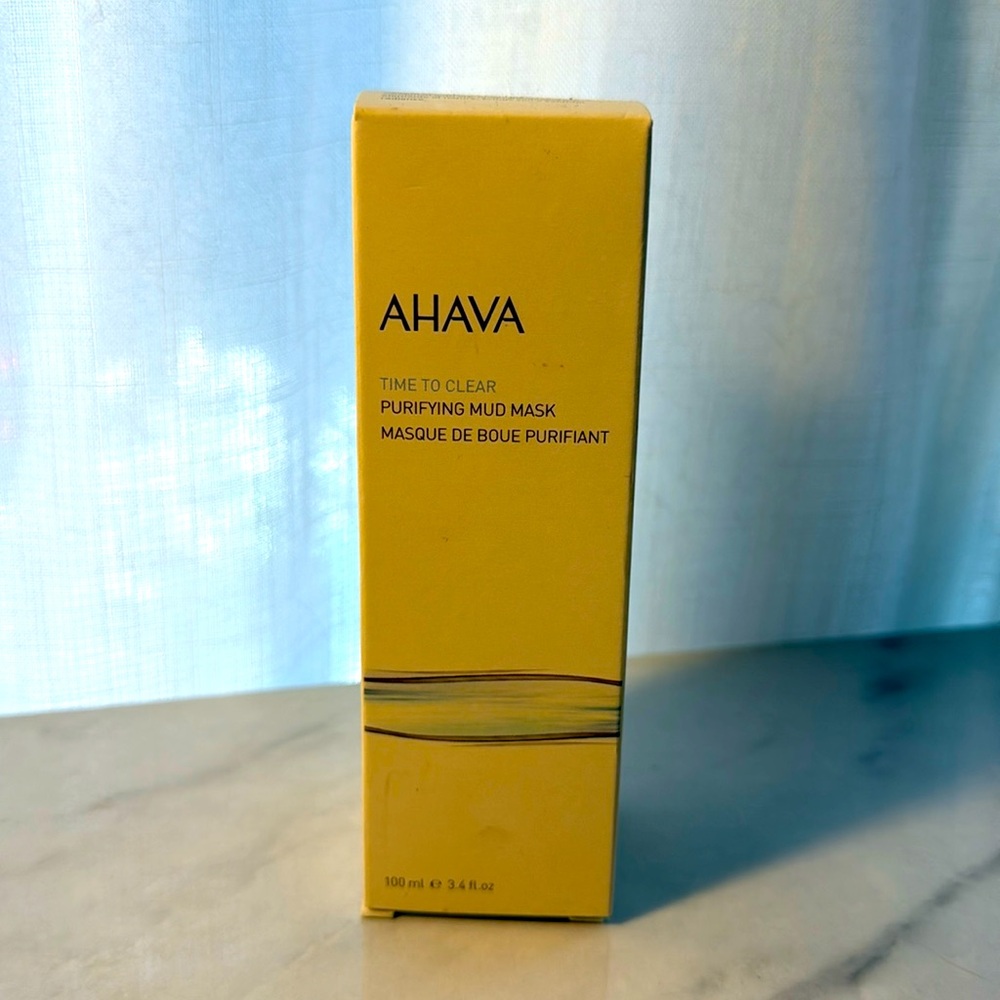 AHAVA Time to Clear Purifying Mud Facial Mask 3.4 fl.oz NIB MSRP $35
